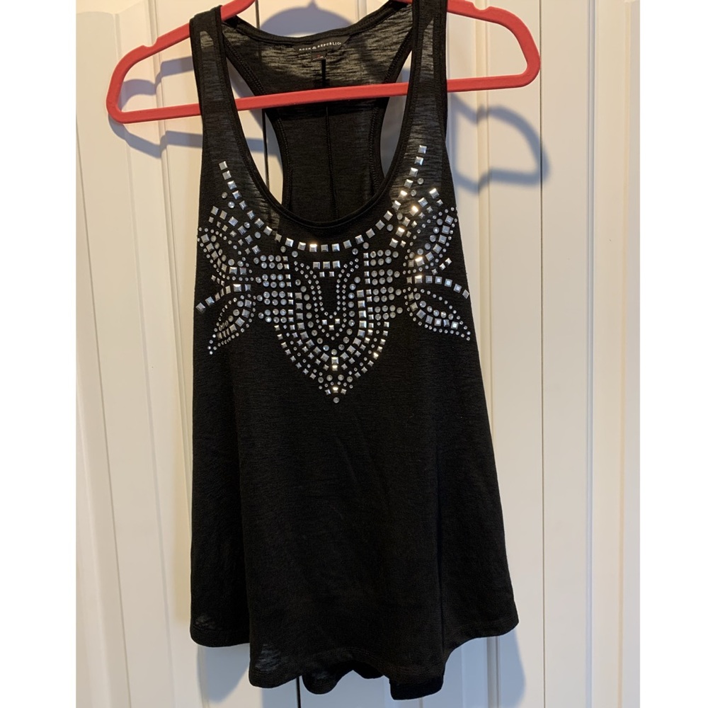 Rock & Republic Jeweled Tank